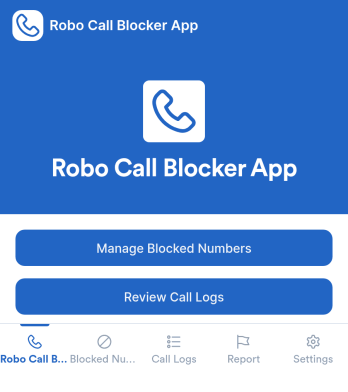 Robo Call Blocker App Template