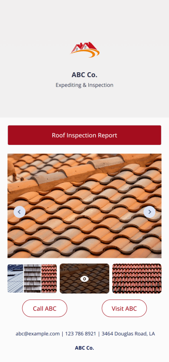Roof Inspection App Template