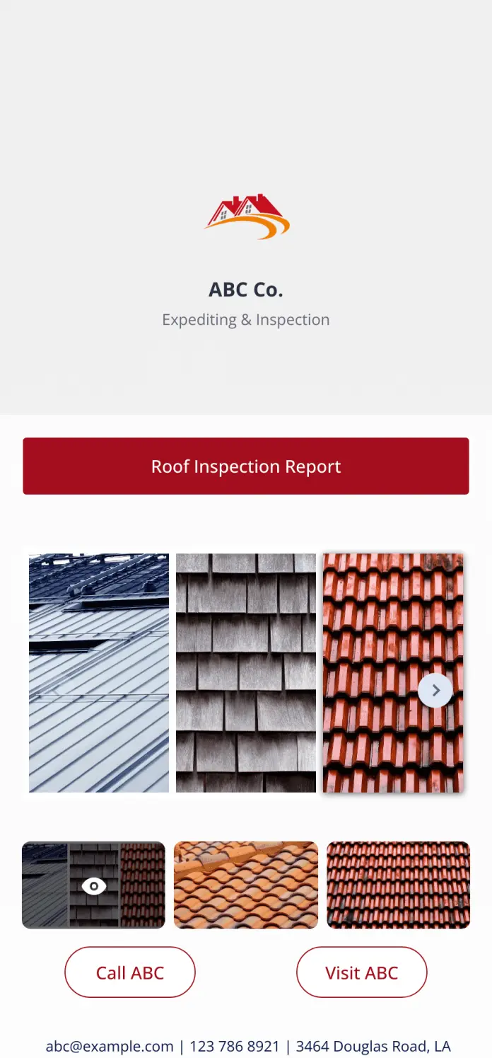 Roof Inspection App