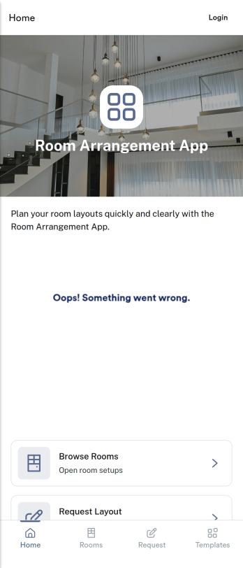 Room Arrangement App Template