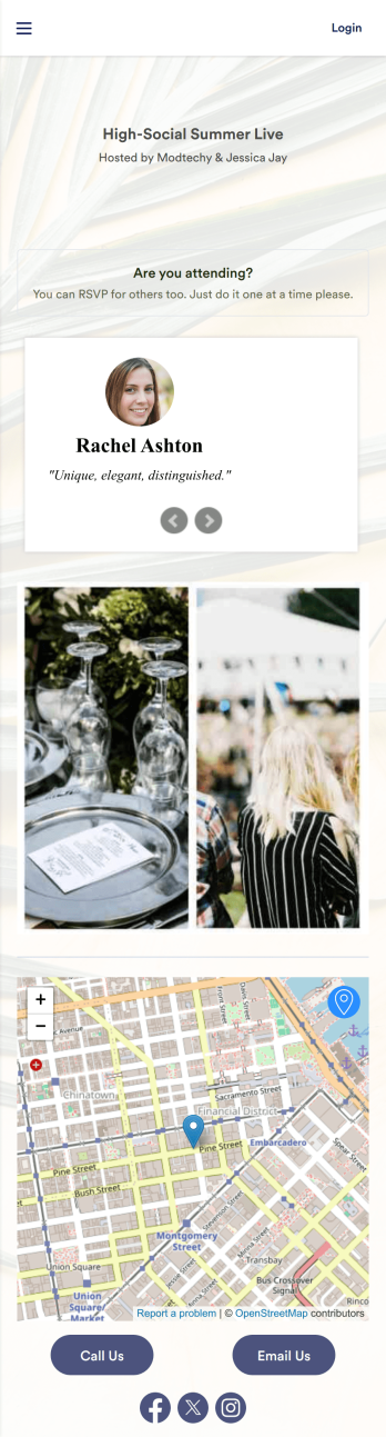 RSVP App Template