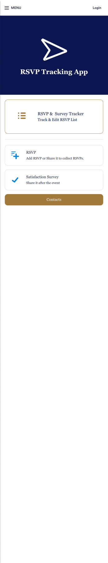 RSVP Tracking App Template