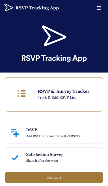 RSVP Tracking App Template