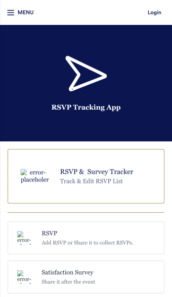 RSVP Tracking App Template