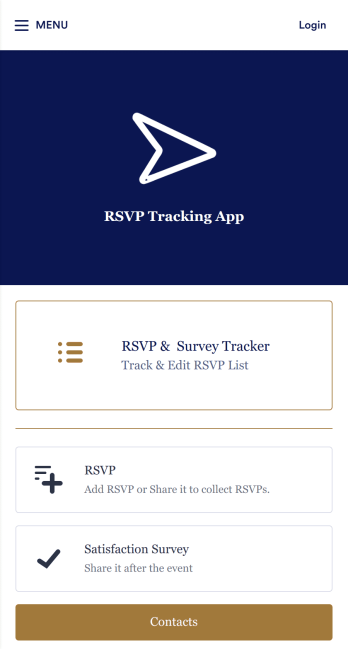 RSVP Tracking App Template