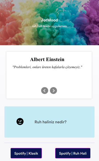 Ruh Hali Takibi Uygulama Șablonu