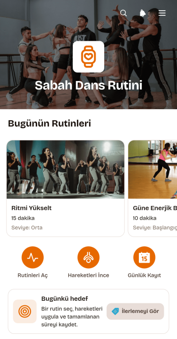Sabah Dans Rutini Uygulama Șablonu