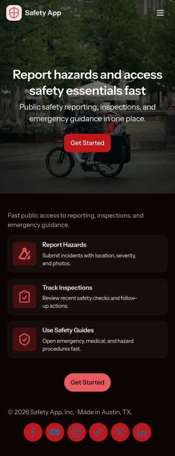 Safety App Template