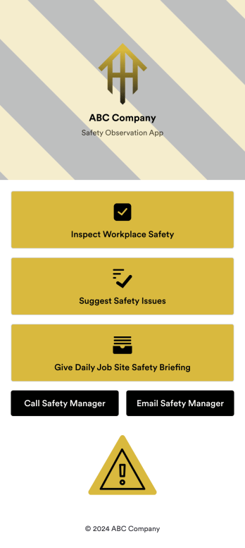 Safety Observation App Template