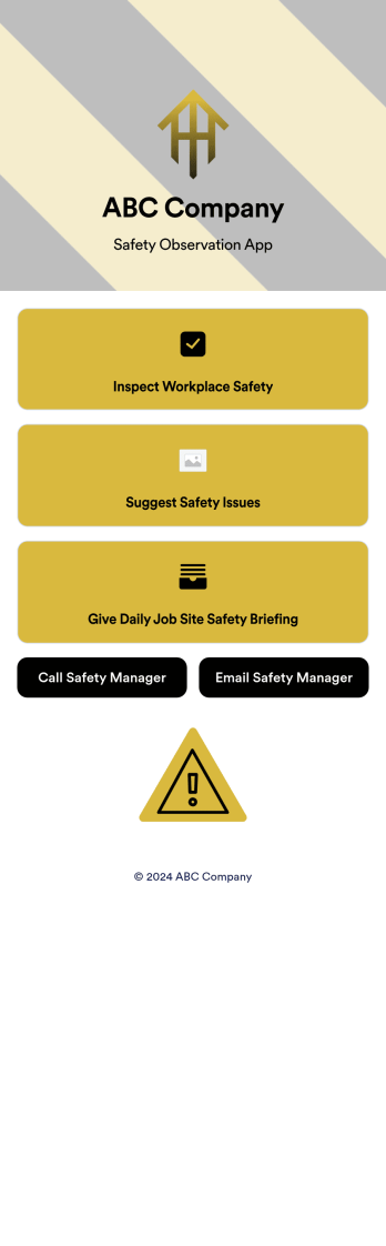 Safety Observation App Template