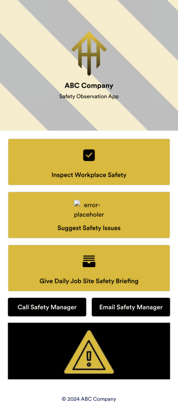 Safety Observation App Template