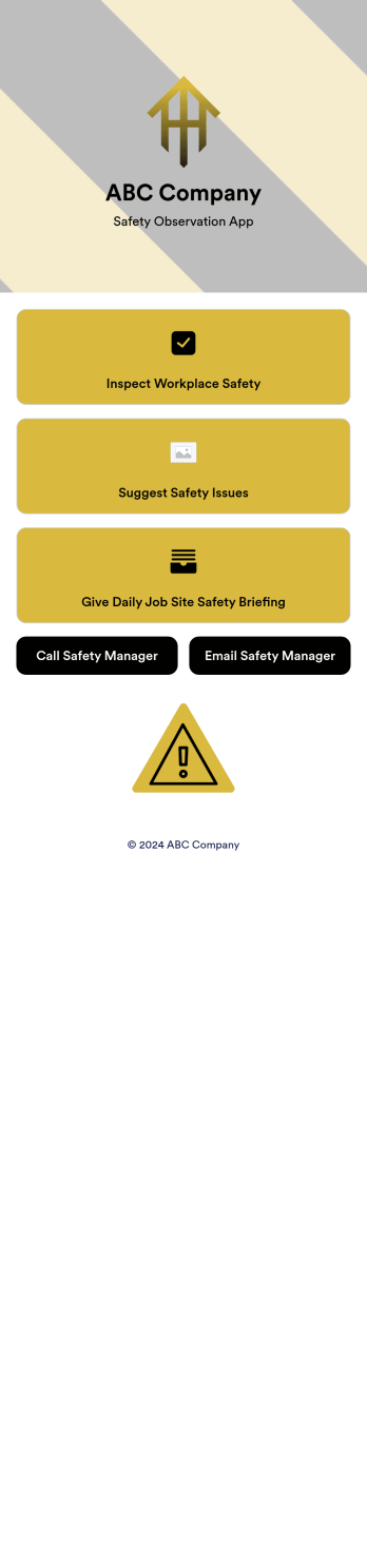 Safety Observation App Template