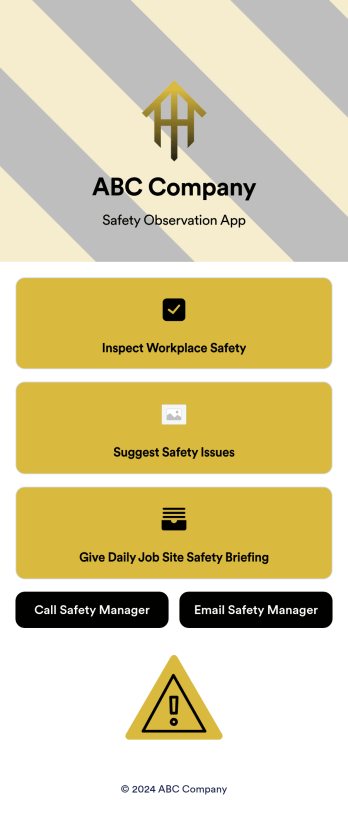 Safety Observation App Template