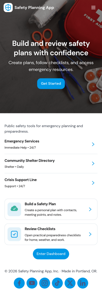 Safety Planning App Template