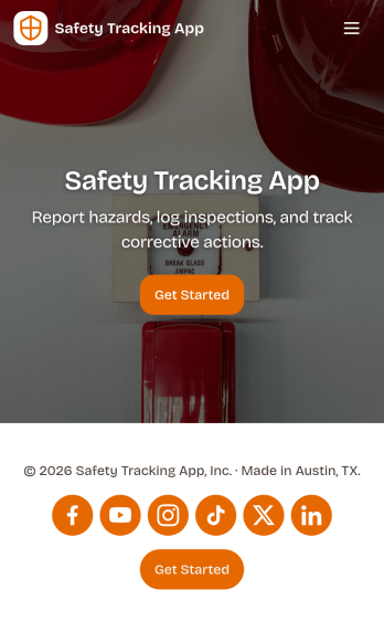 Safety Tracking App Template