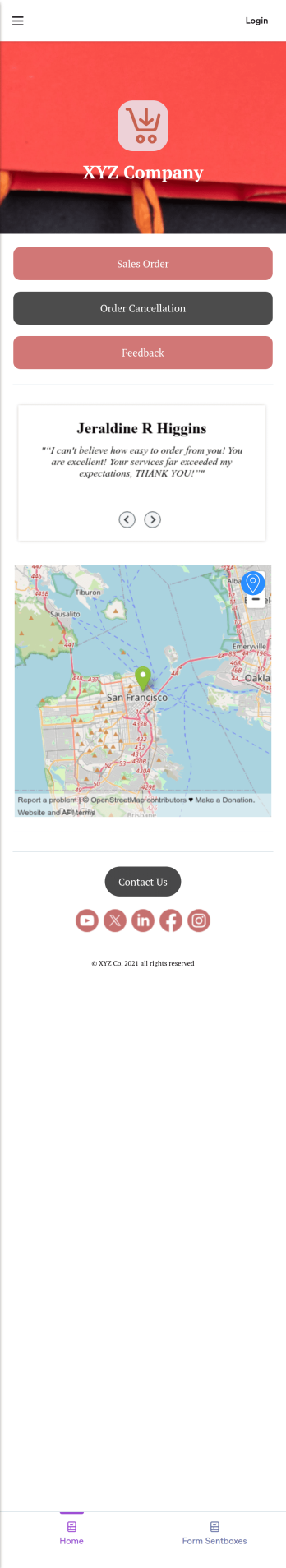 Sales Order App Template