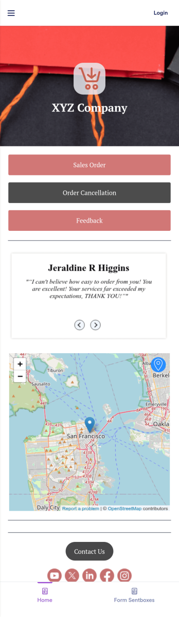 Sales Order App Template