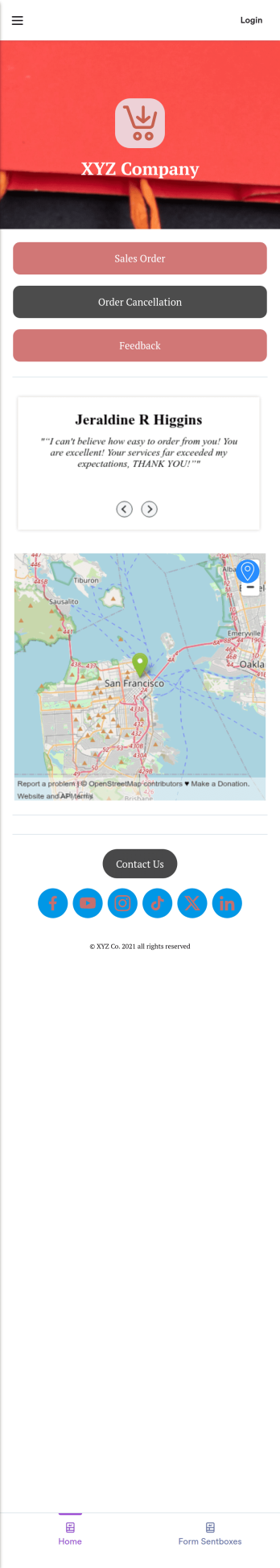 Sales Order App Template