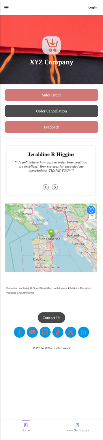 Sales Order App Template