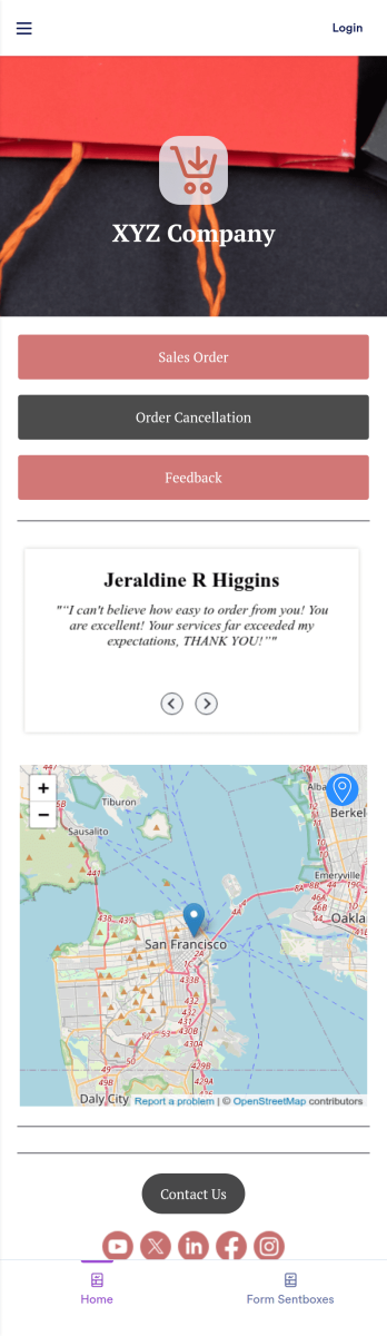 Sales Order App Template
