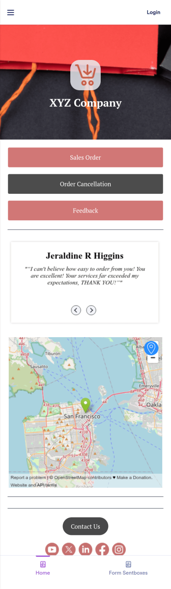 Sales Order App Template