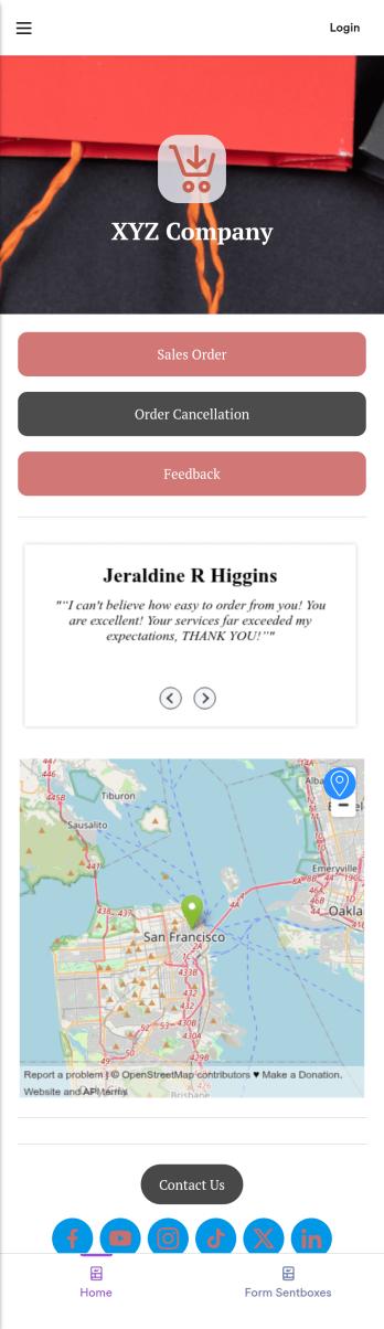 Sales Order App Template