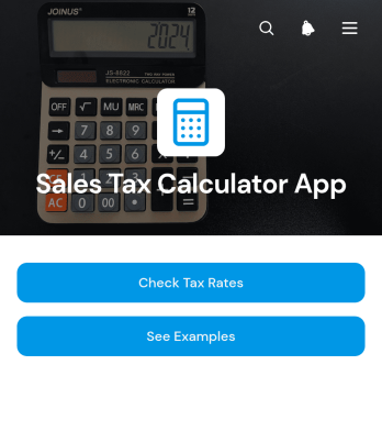 Sales Tax Calculator App Template