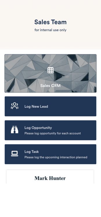 Sales Tracking App Template