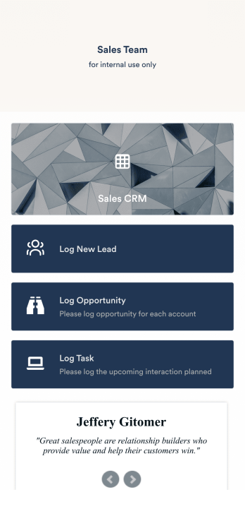 Sales Tracking App Template