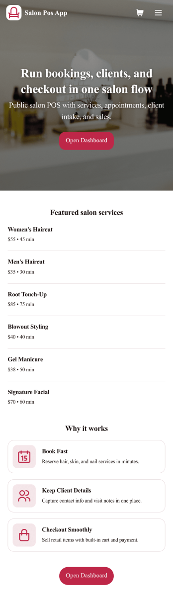 Salon POS App Template