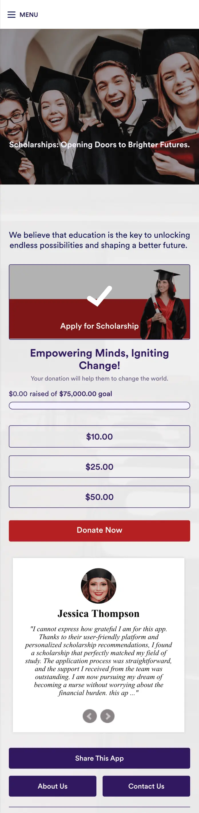 Scholarship App