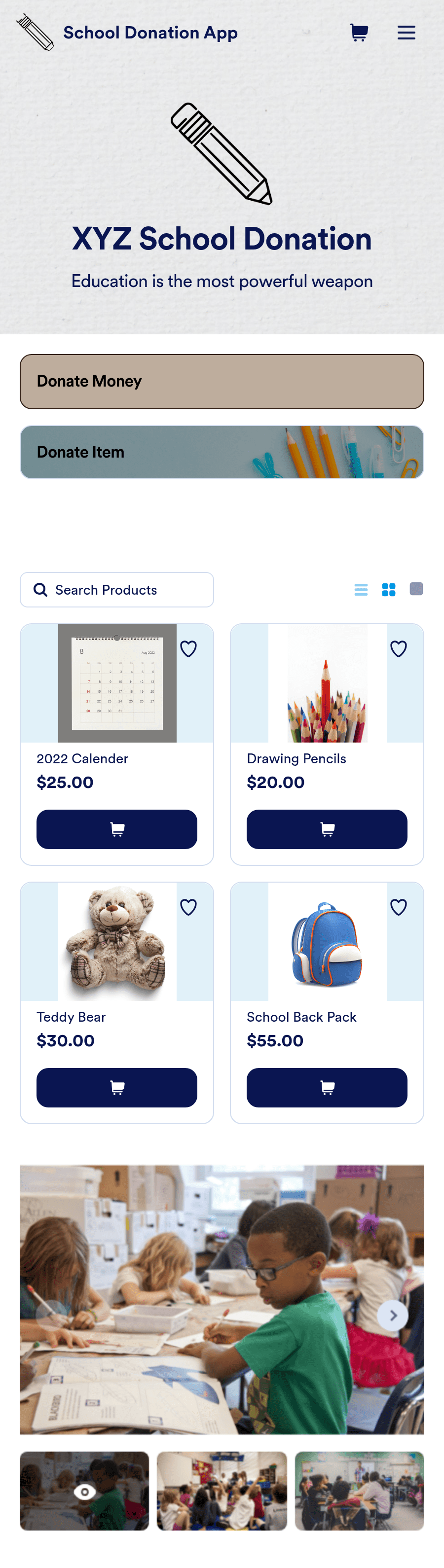School Donation Software Template Jotform