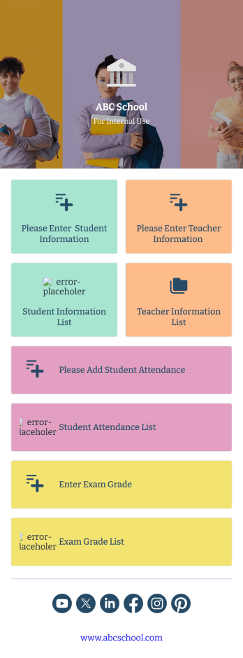 School Management App Template
