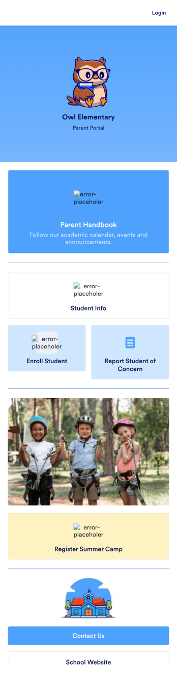 School Parent App Template
