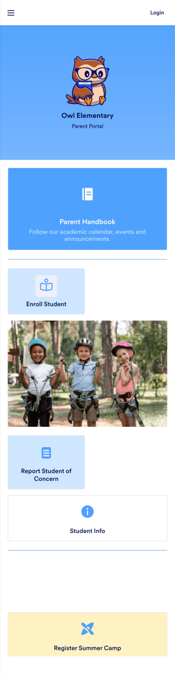 School Parent App Template