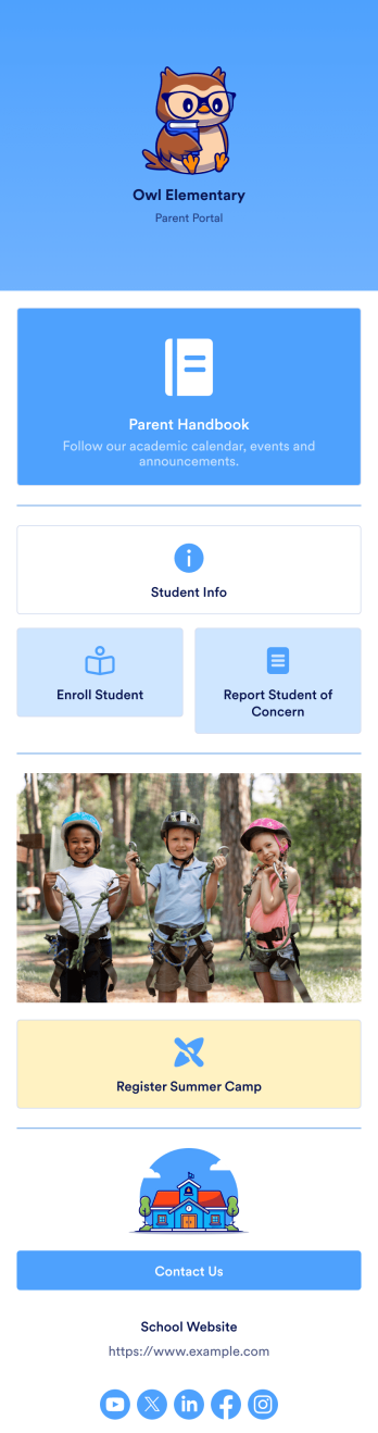 School Parent App Template