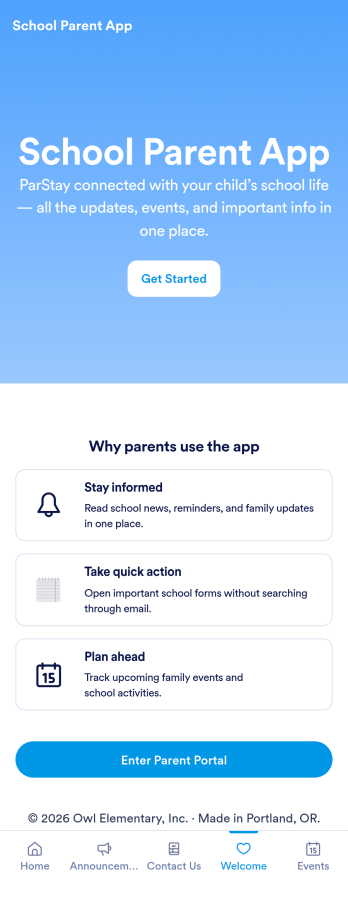 School Parent App Template
