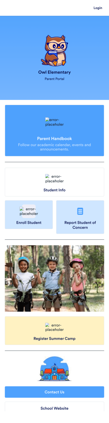 School Parent App Template