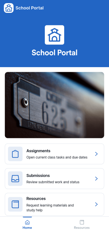 School Portal App Template