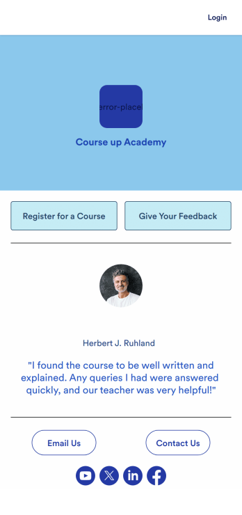 School Scheduling App Template