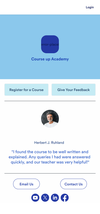 School Scheduling App Template