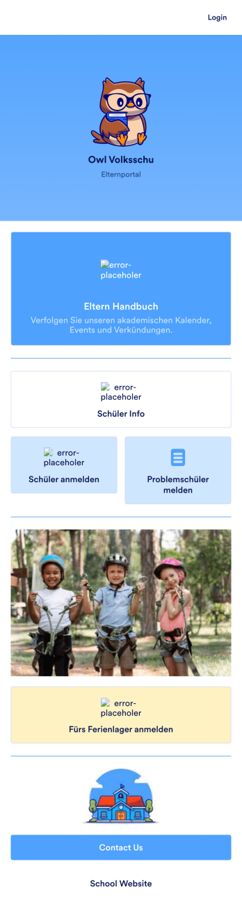 Schul-Eltern App Template
