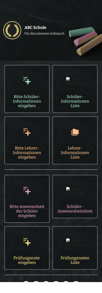 Schulmanagement App