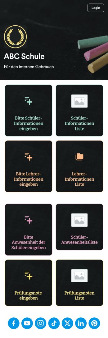 Schulmanagement App