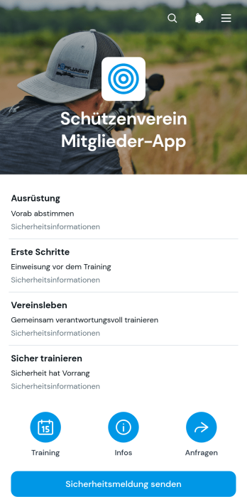 Schützenverein-Mitglieder-App