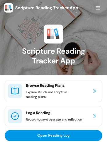 Scripture Reading Tracker App Template