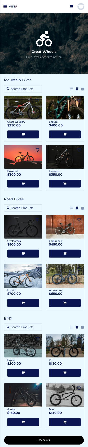 Second Hand Bikes App Template
