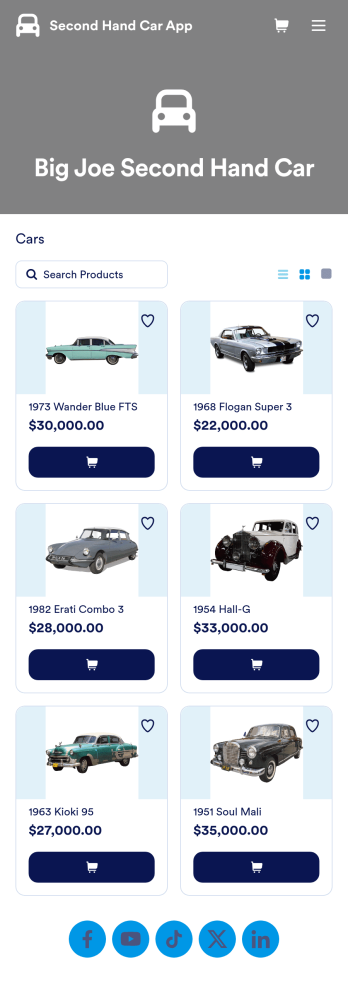 Second Hand Car App Template