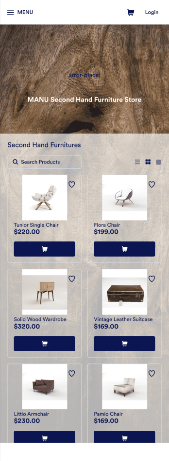 Second Hand Furniture App Template