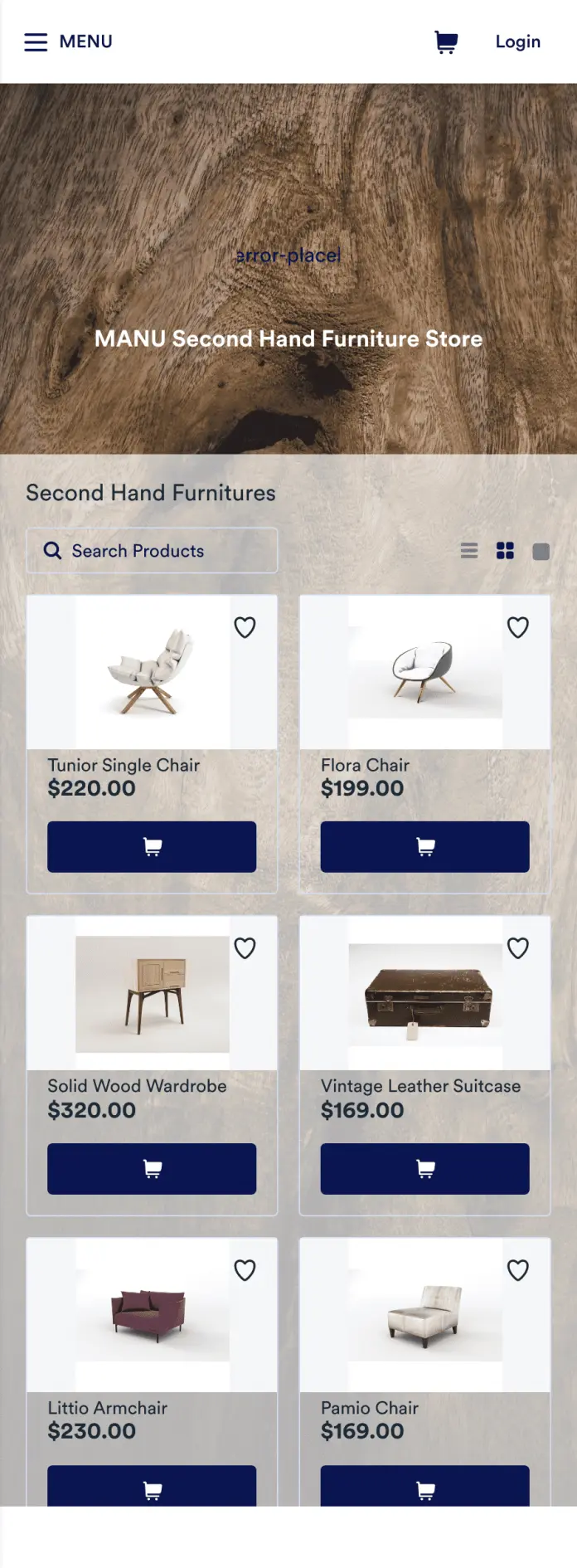 Second Hand Furniture App Template Jotform